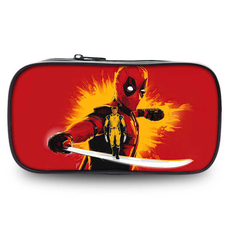 Deadpool And Wolverine Large Capacity Oxford Fabric Pencil Case For Students