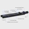 Haoge 200mm Nodal Slide Double Dovetail Focusing Rail Plate with Metal Quick Release Clamp and 60mm Plate for Camera Panoramic Macro Compatible with