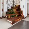 Christmas Stairs Stickers Decoration Santa Claus Tree Snowman Staircase Upholstery Decor Wallpaper Ladder Covers Stairway Decal