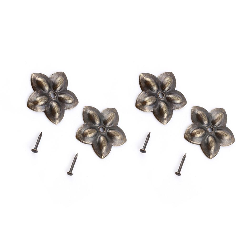 100pc Vintage Upholstery Nails Bronze Metal Tags Furniture Sofa Shoe Door Decorative Tack Stud