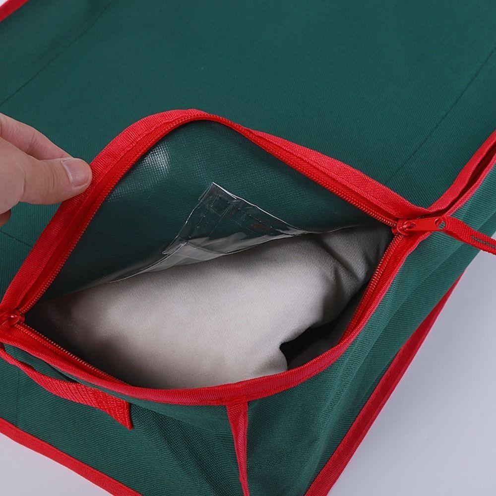 Oxford Christmas Wrapping Paper Storage Bag Washable Dustproof Xmas Ornament Organizer Large Capacity Reusable Under Bed Storage