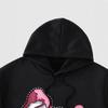 Unisex Streetwear Hoodie With Skeleton Print Loose Fit Casual Pullover Men Women