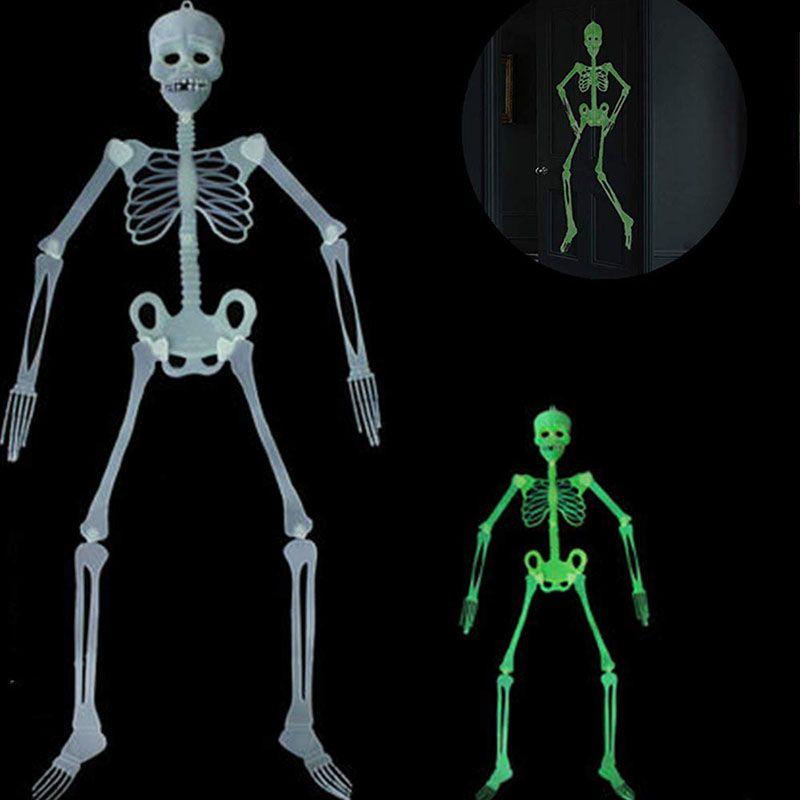 Halloween Scary Prop Luminous Hanging Human Skeleton Outdoor Party Decoration