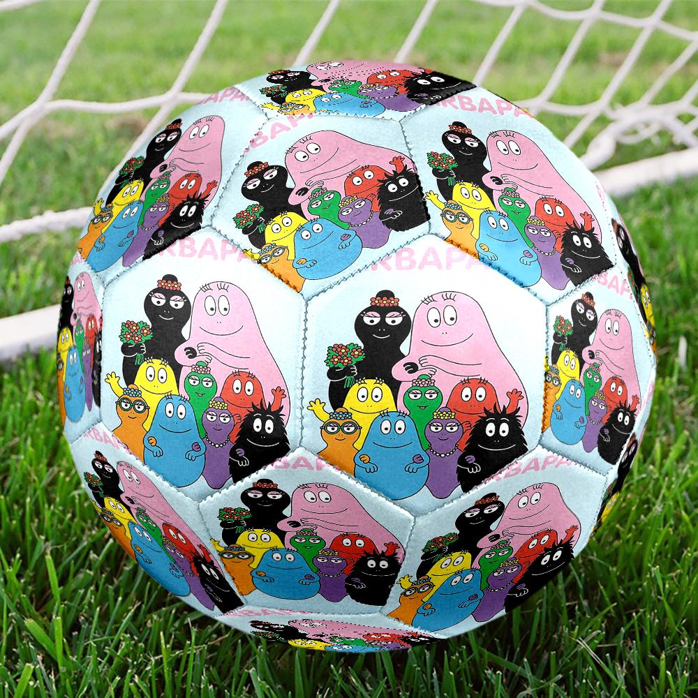 Barbapapa Theme Size 5 Soccer Ball, Suitable for Both Indoor and Outdoor Matches, a Gift Suitable for Everyone.