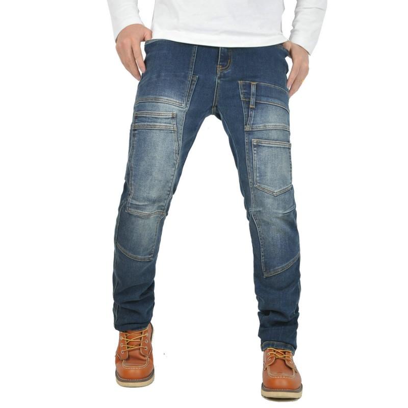 VOLERO Motorcycle Jeans Men Women Casual Cargo Multi-pocket Biker Off-road Riding Pants