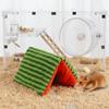Plush Warm Guinea Pig Tunnel Pad Windproof Soft Hamster Cotton Mat Foldable Hamster Rest Shelter Pet Habitat