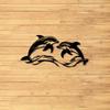 Large Metal Dolphin Wall Art Black Decor Sculpture for Indoor Outdoor Poolside Living Room Office Easy Install No Wiring Needed