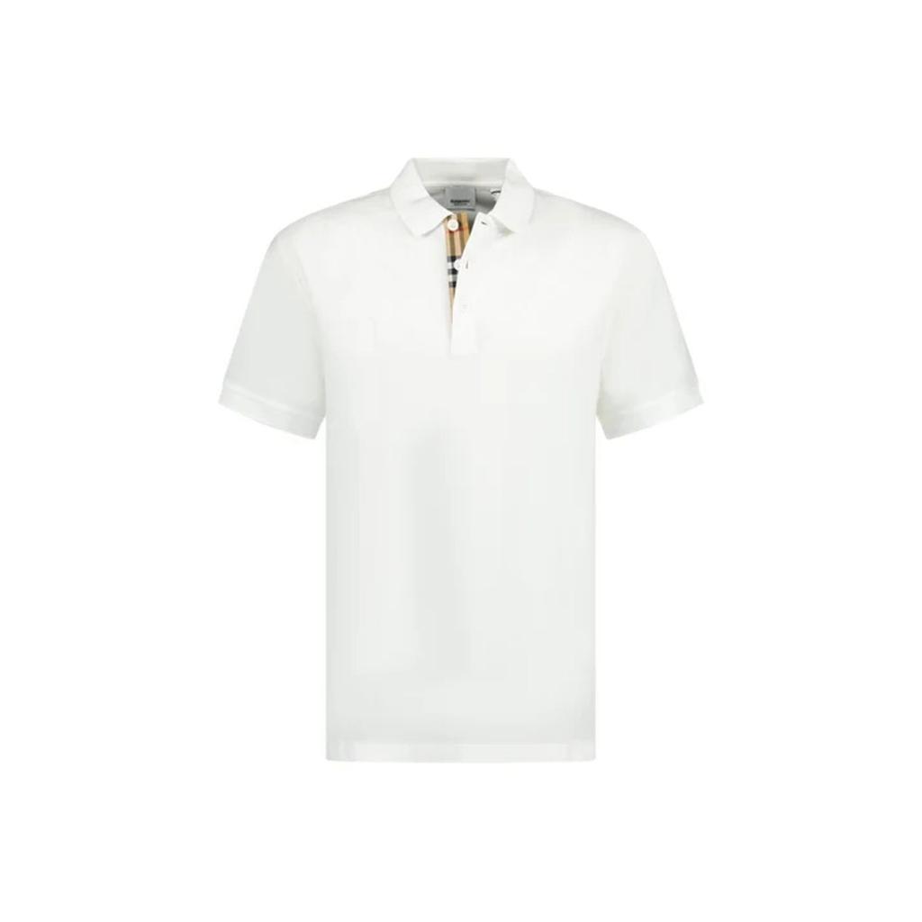 Burberry SS23 Men's Casual Pullover Short Sleeve Polo Shirt White 80675831