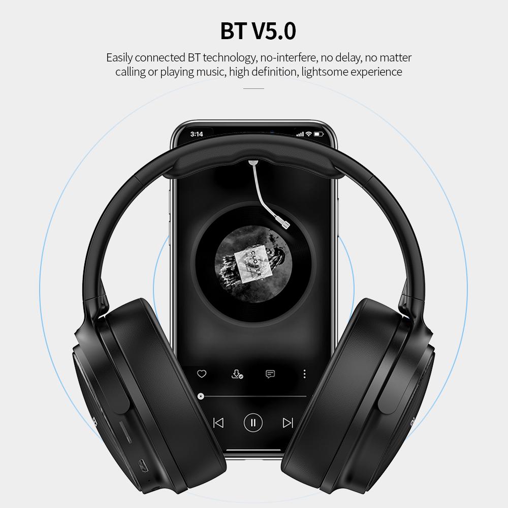 AWEI A780BL BT 5.0 Headphone Wireless&Wired Stereo Headset with Microphone Deep Bass Gaming Music Computer Phone