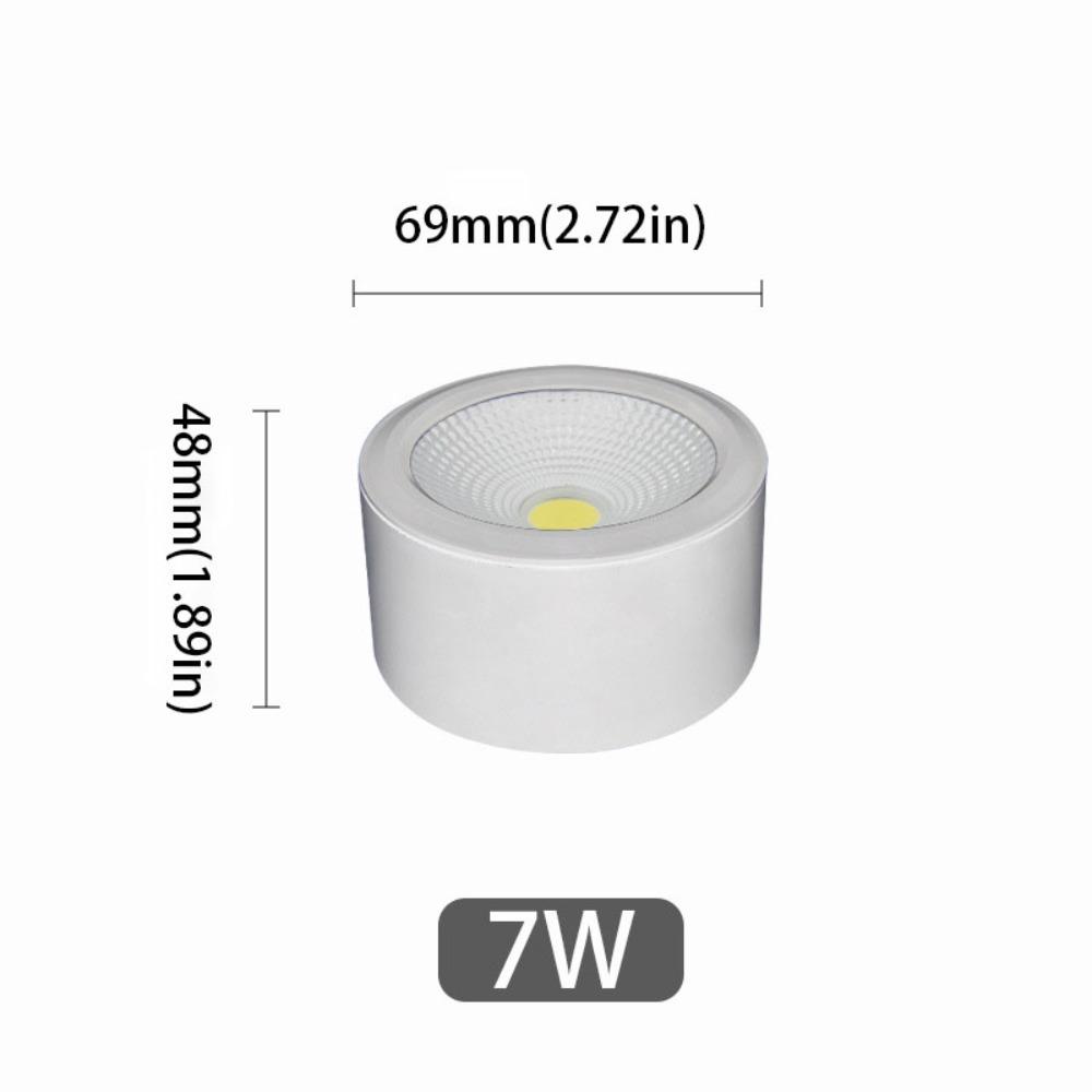 

Алюминиевый накладной светодиодный светильник направленного света Сверхяркий светодиодный потолочный точечный светильник Освещение для отеля 7W White