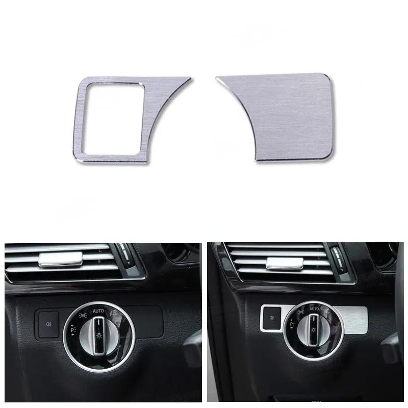 

Car Head Light Lamp Switch Cover Sticker Trim For Mercedes Benz A B C E GLK CLA Class C117 W176 W246 W204 W212 X204 X156 W166