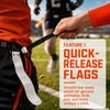 3pcs PP Flag Football Set PVC Adjustable Flag Football Belt Portable Tear Away Belt  Training Games