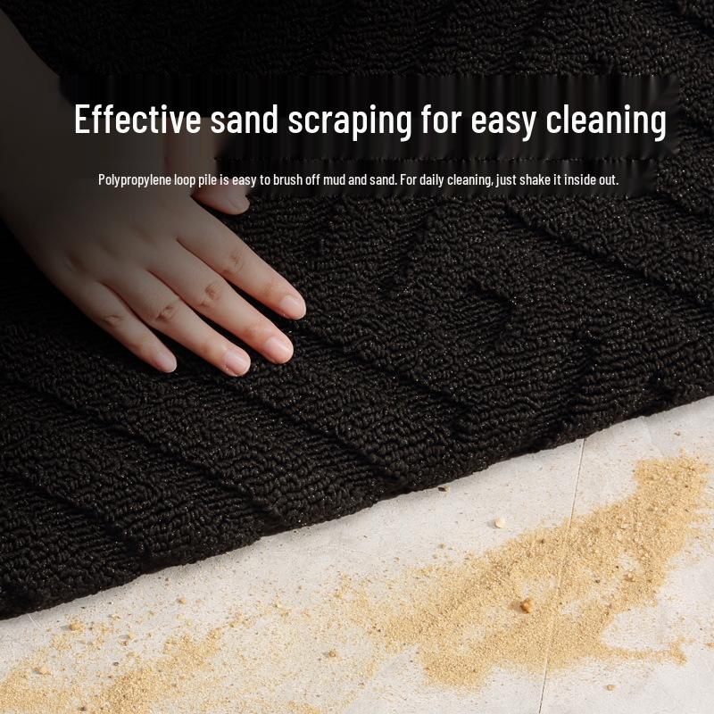 Bohemian Anti-Slip Door Mat: Simple Sand-Scraping Entrance Foot Mat for Doorways