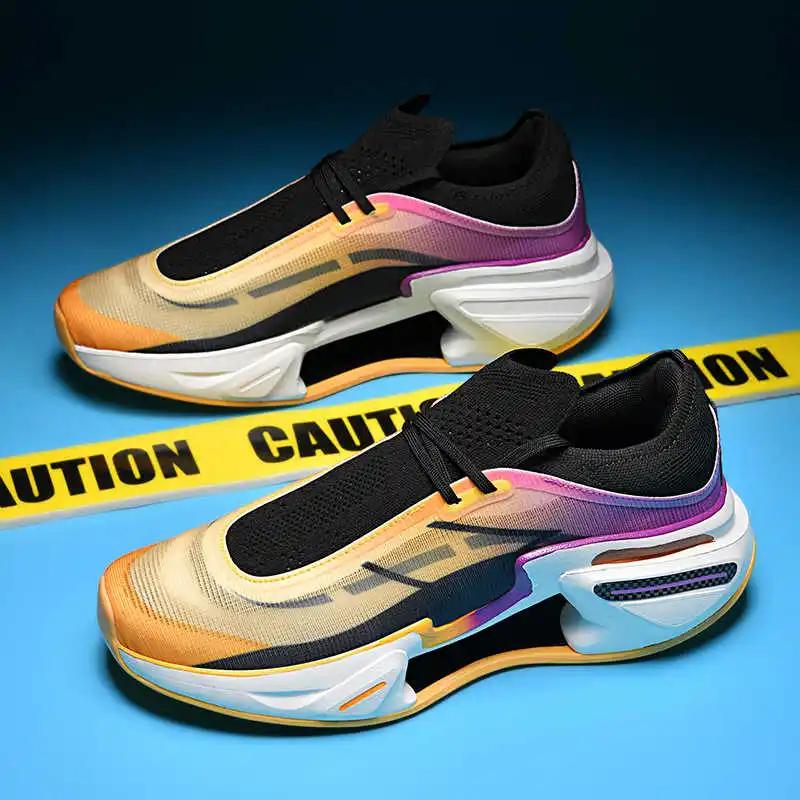 Perforated Round Toe Walk Shoes Sports Men Sneakers Summer Outdoor Sapatenis Life Trainners Unusual Leading Raning Casuall