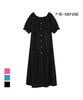 MESENSE Elastic Waist Short Sleeve Long Dress_Mb46Opm184A