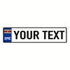 Customizable Metal License Plate Wall Art Waterproof Personalized Garage Bar Cafe Decor Gift