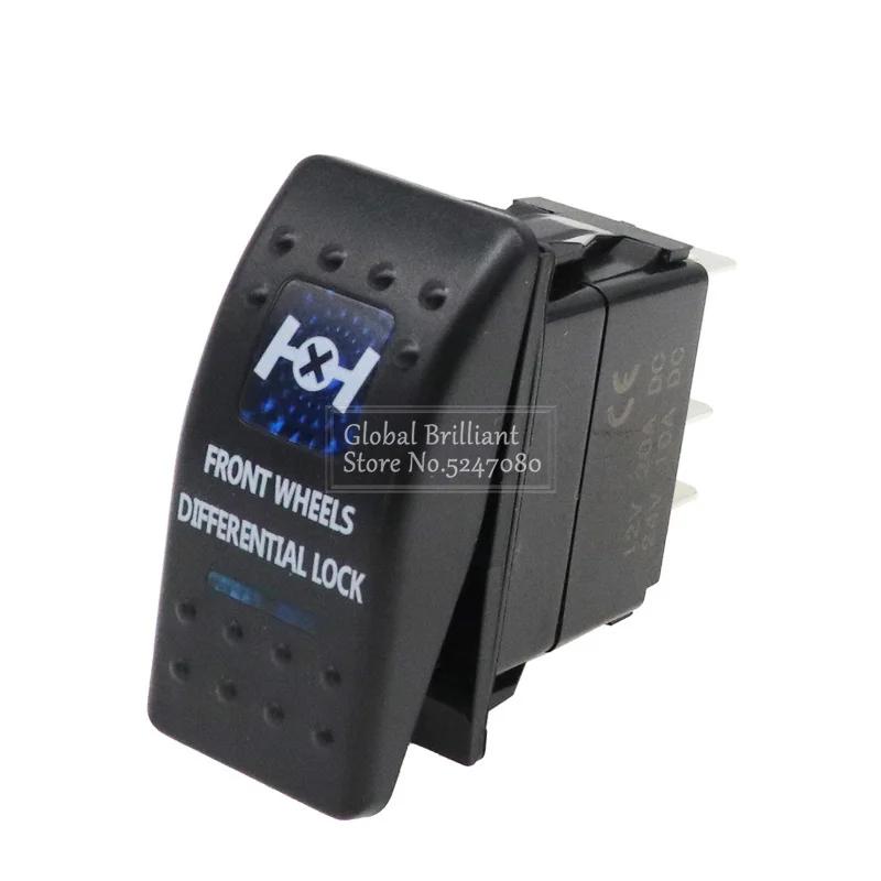 12V / 24V Car Boat Caravan Rocker Switches Waterpoof  Rocker Switch Dual Blue LED Light HORN ROOF LED LIGHT BAR