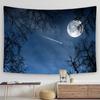 Dreamy Forest Night Scene Aurora Print Pattern Tapestry Home Living Room Bedroom Wall Decor Background Cloth Tapestry