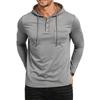 Men's Hooded Shirt Loose Fit Casual Long Sleeve for Outdoor Fall Winter
