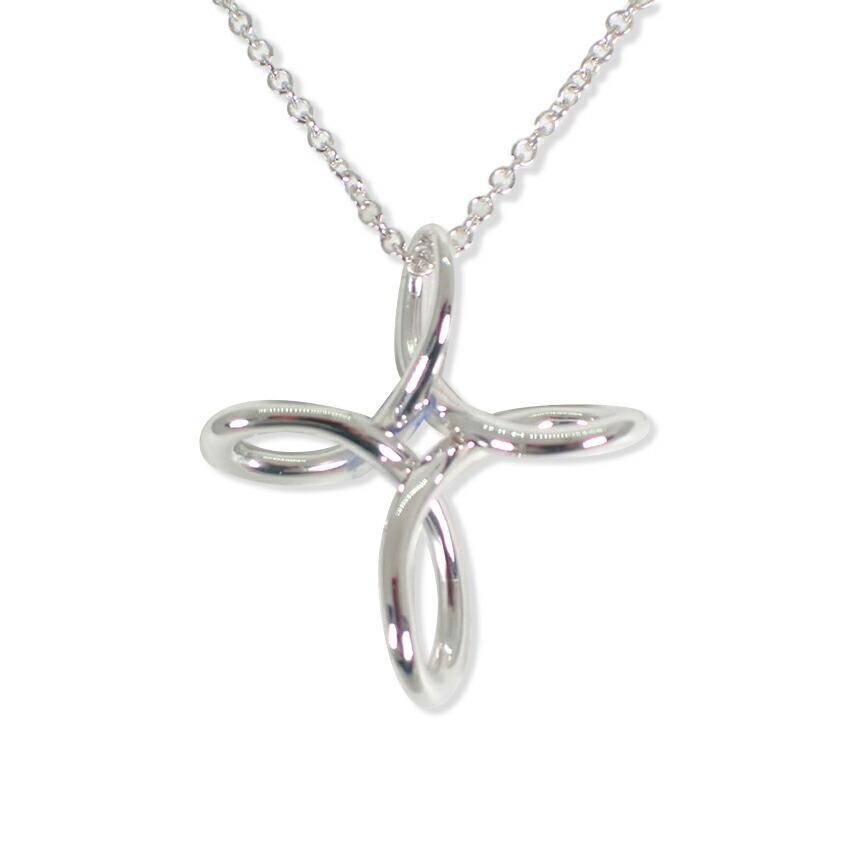 

[Used] TIFFANY 925 Open Cross Infinity Pendant/g508-53