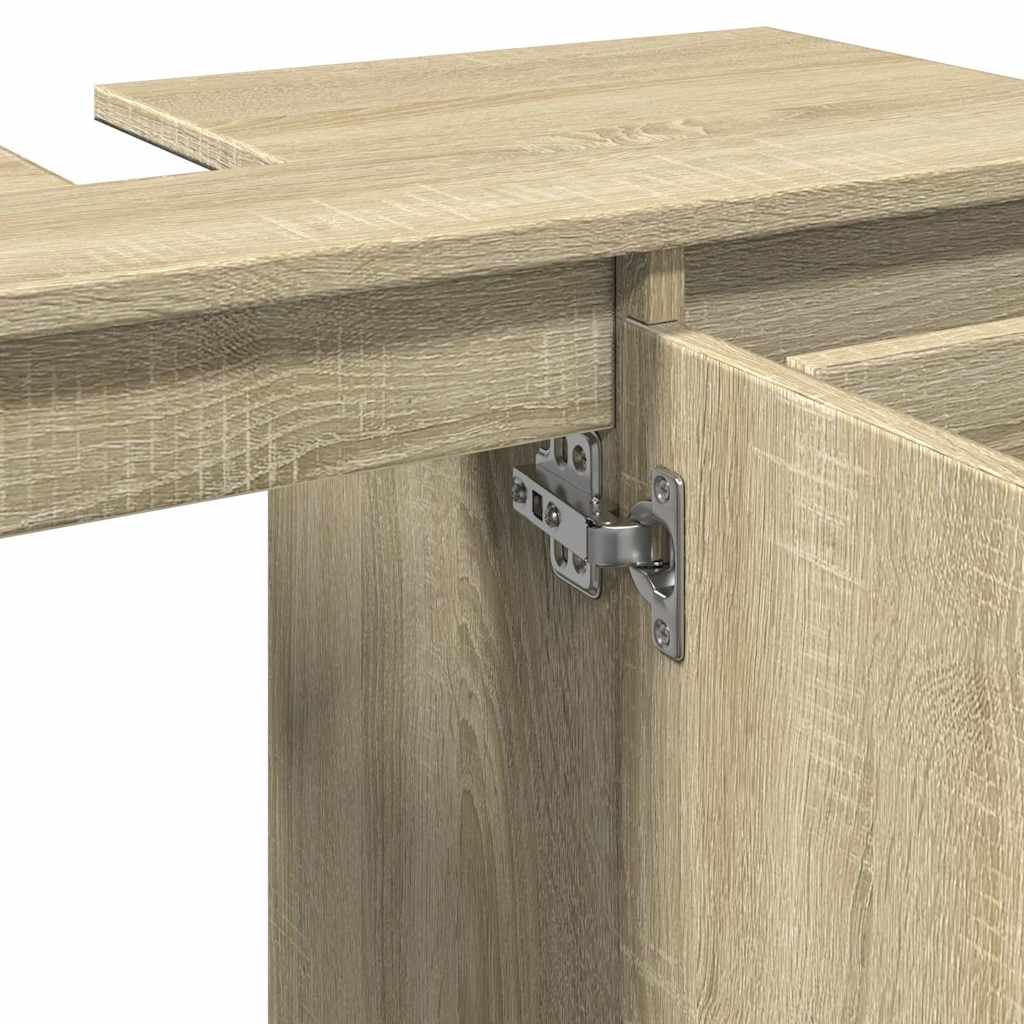 Bathroom Cabinet Sonoma Oak 80x33x60 cm Particleboard