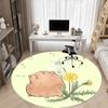 1pc Hamster Dandelion Chair Carpet for Office Non Slip, Lightweight, Machine Washable Rug for Office Holiday Decor