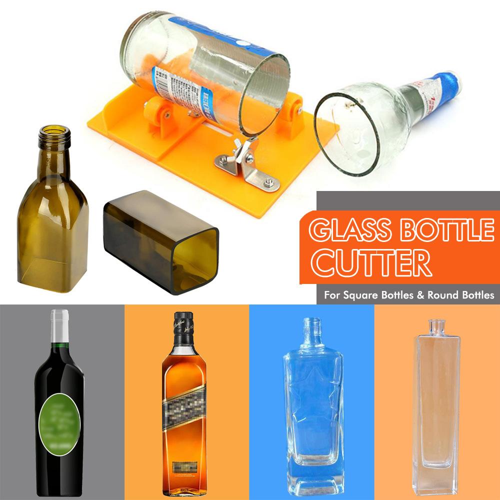 Adjustable DIY Glass Bottle Cutter Sizes Metal Glassbottle Cut Machine Wine Bottles Crafting Decorations Cutting Tool