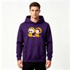 Men's Pumpkin Cartoon Anime Print Pullover Hoodie Casual Long Sleeve Halloween Sweatshirt