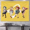 Anime Girls Band Tapestry Wall Hanging Guitar Drums Stage Live Music Aesthetic Wall Art Dorm Room Decor