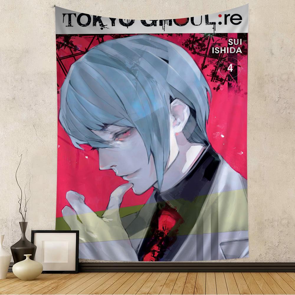Tokyo Ghoul Ken Kaneki Nástěnná tapiserie Kanekiho probuzení Kagune Temná městská fantasy estetika Dekorace místnosti pro fanoušky Seinen anime