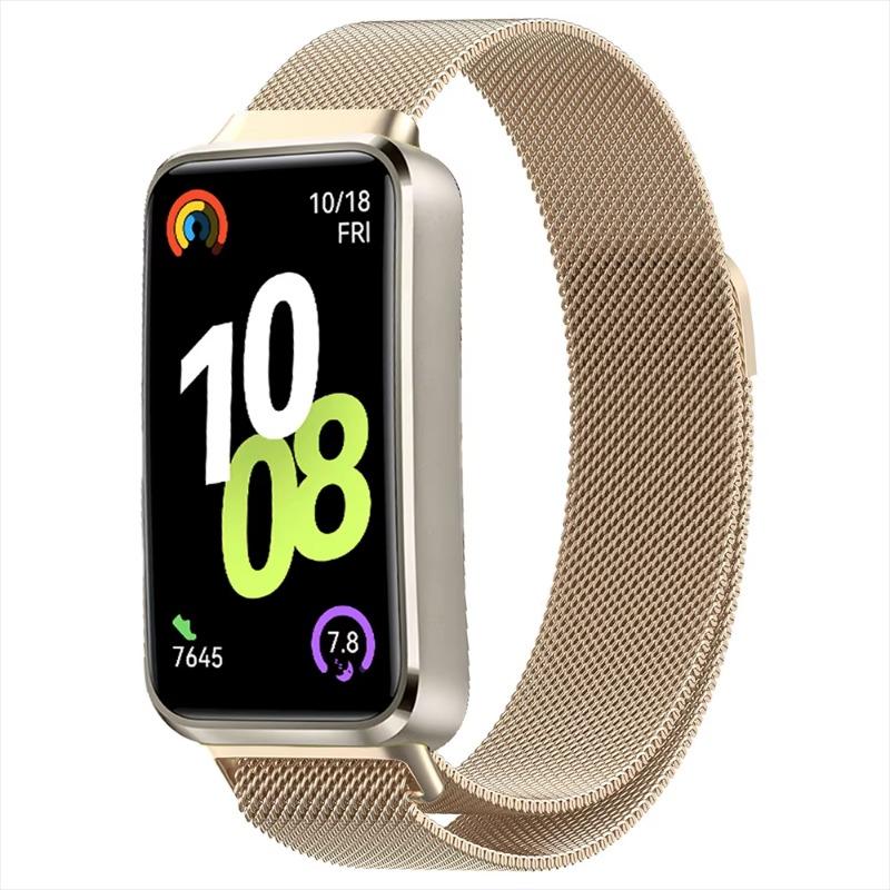 Milanese Band for Huawei Band 10 Metal Magnetic Bracelet comfortable Watchband Huawei Band 10 9 8 Breathable Replaceable correa