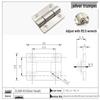 Stainless Steel Adjustable Torque Damping Hinge with Positioning Stop