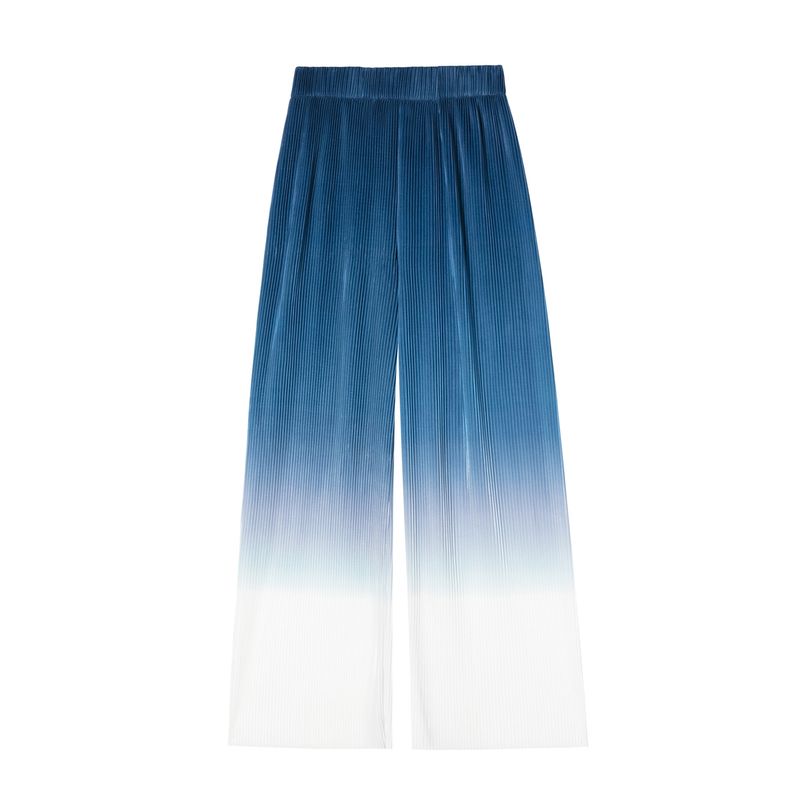 Gradient High Waist Casualwide Leg Pants Gradient Color High Waist Casual Loose Pants