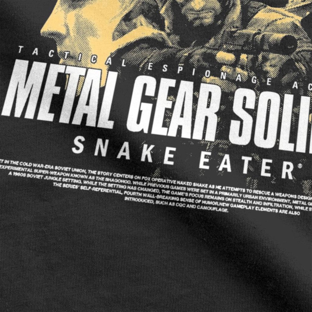 Metal Gear Solid 3 T Shirts for Men Cotton Funny T-Shirts O Neck Tees Short Sleeve Clothing Big Size