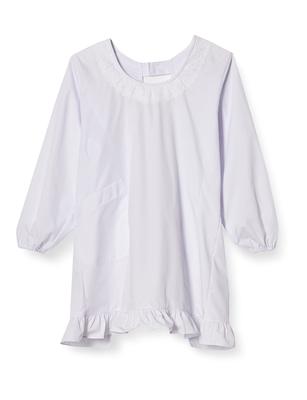 Antibacterial and Round with M To Japanese Size [Ogran Japan] Apron, Western-style Apron, Deodorizing, Collar, Lace, Pockets, Lanny, Women's, White,