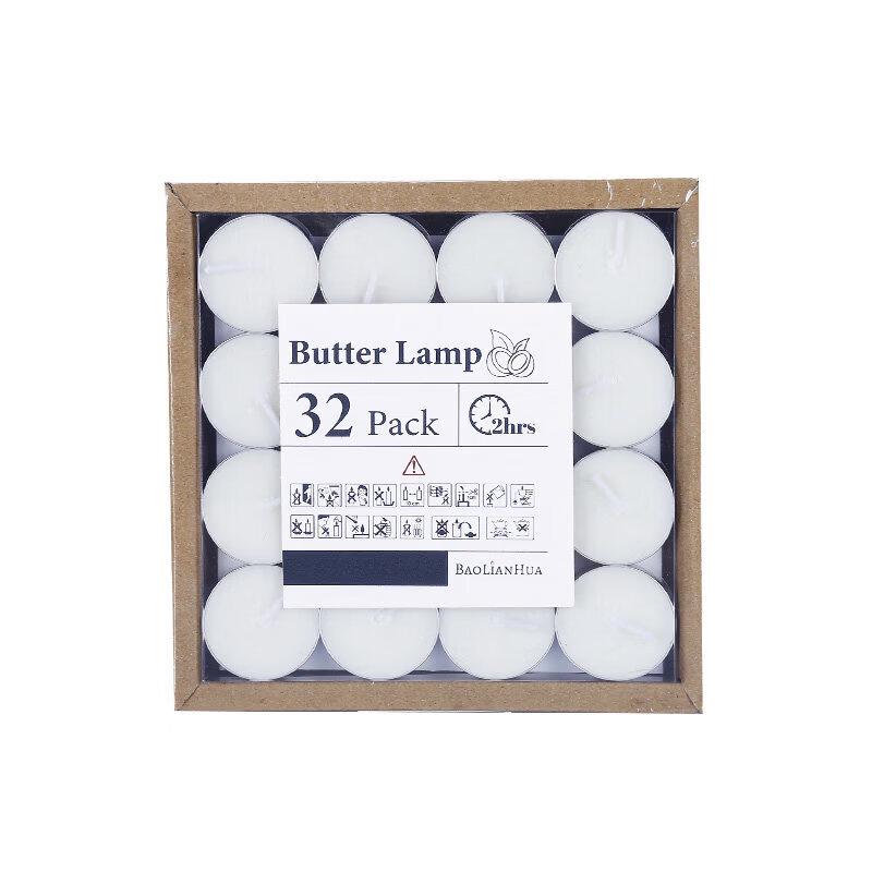 LIEI Smokeless Odorless Long-Lasting Tea Light Candles