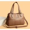 Soft Leather Splicing Large-capacity Handbag Women's Shoulder Bag