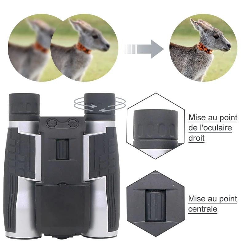 12x32 Digital Telescope 2.0" LCD Screen Binocular Telescope HD Digital Camera Photo Video-recording Outdoor Binoculars