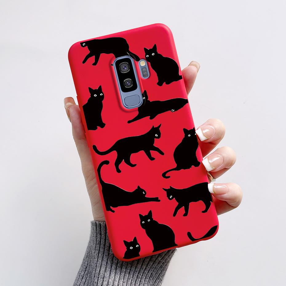 Silicone Back Cover for Coque Samsung Galaxy S9 Plus Cute Rabbit Panda Protective Soft Phone Case SamsungS9 S9Plus Funda Capas