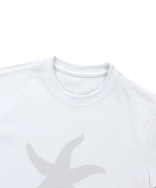 THE COLDEST MOMENT Tcm Starfish Logo Crop T (White)
