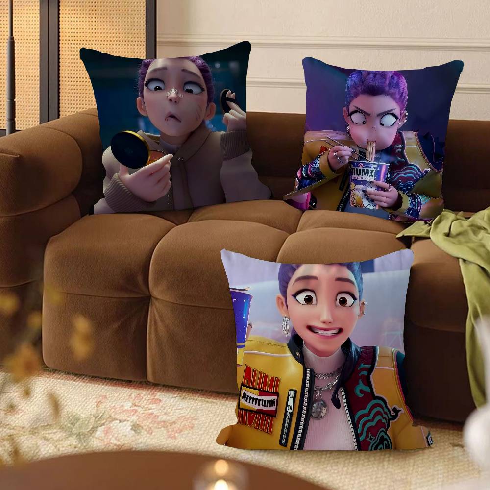 Demon Hunters Rumi Cushion Cover Pillowcase Upholstery Sofa Throw Pillow Home Decor Pillowcas