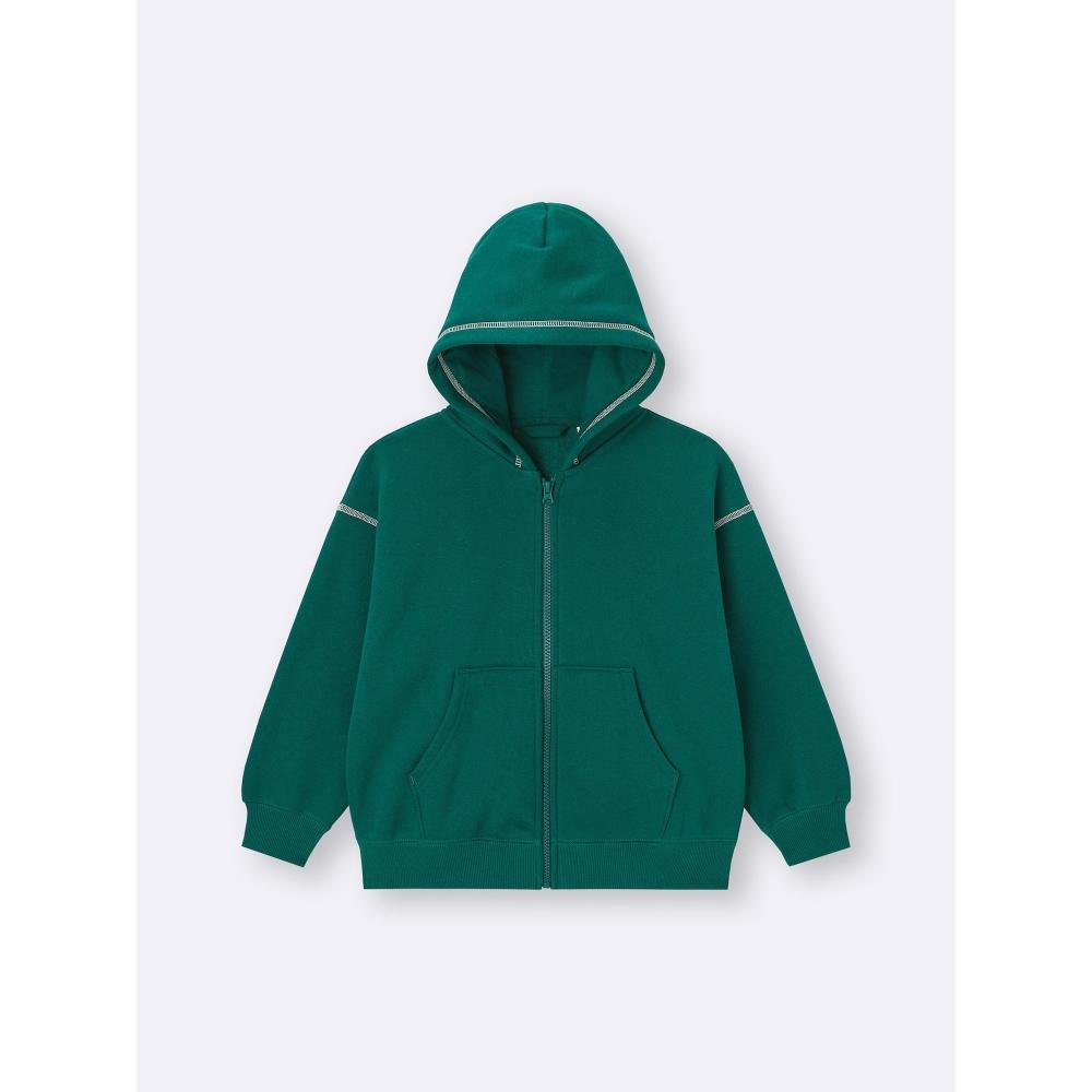 Gu By Uniqlo Kids Heavyweight Sweat Full Zip Hoodie  Unisex 