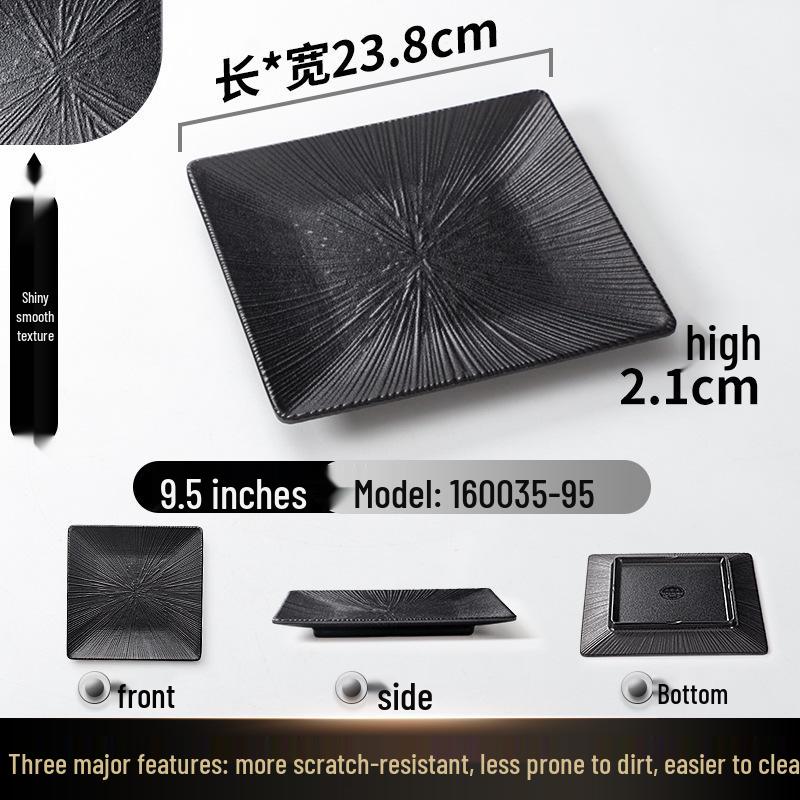 A5 Melamine Rectangular BBQ & Hot Pot Side Dish Plate