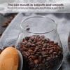 Haushalt Pilzform Kräuter Kekse Aufbewahrungsglas Kaffeebohnen Glasdose mit Holzdeckel Küchengadget Zubehör