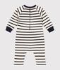 Petit Bateau Sweatsuit Milky Size 18 81cm A0BKX, White/Navy, Months,