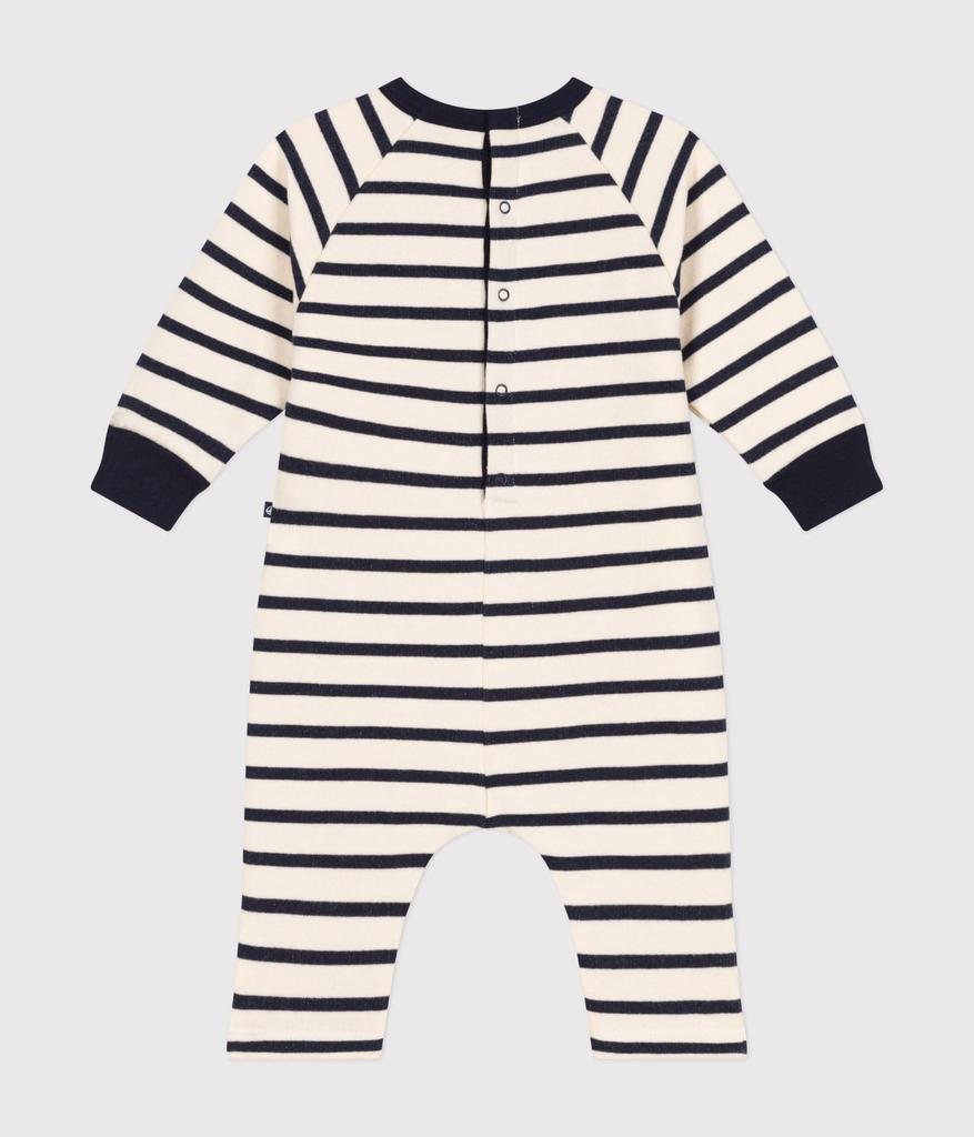 Petit Bateau Sweatsuit Milky Size 18 81cm A0BKX, White/Navy, Months,