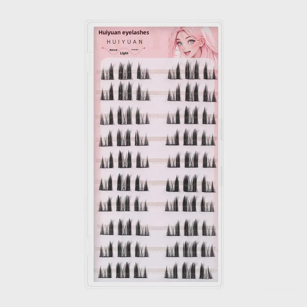 Huiyuan Self-Adhesive Lower False Eyelashes – Cat Elf Style, Glue-Free