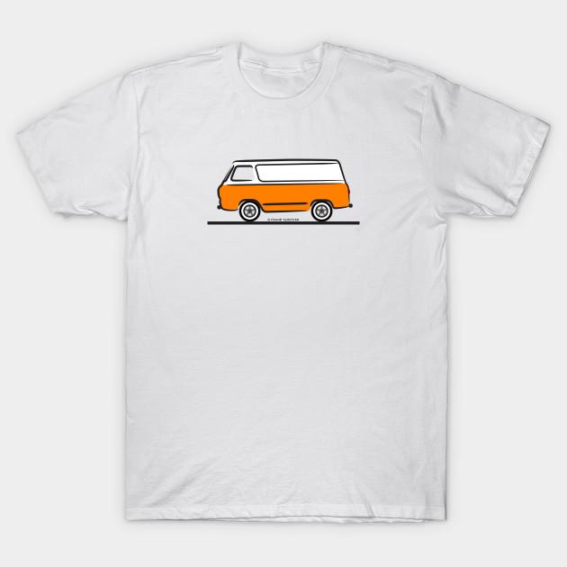 

Men Black Print T-shirt Ford Econoline 1960-1967 No-Cut Transfer Paper Print Cotton Tshirt 3XL