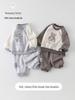 Spring 2026 Baby Boys' Cartoon Hoodie and Pants Two-Piece Set
