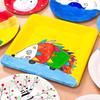 Disposable DIY Painting Plates for Kindergarten Art Activities